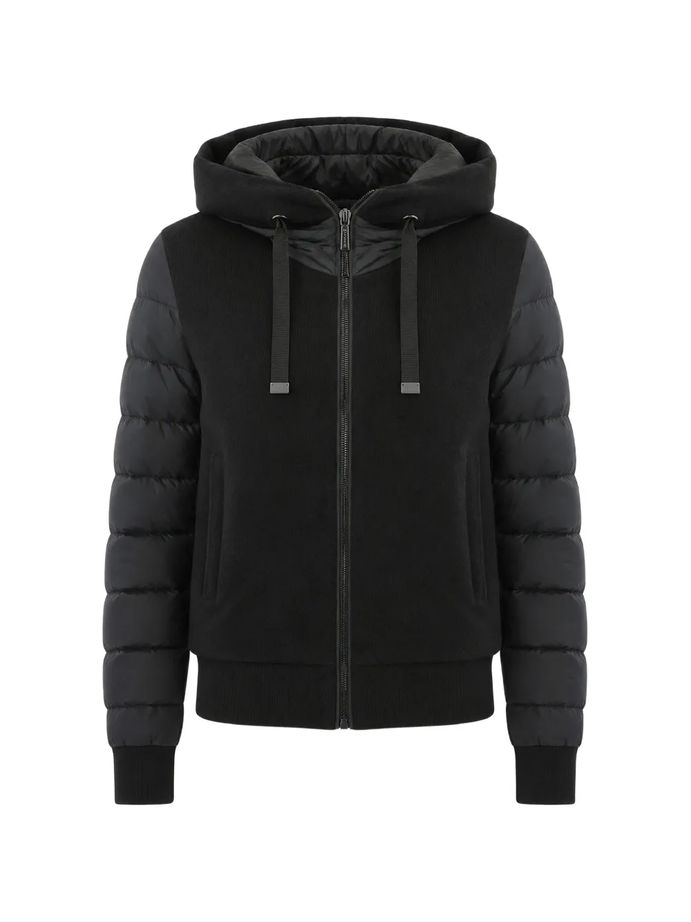 Moorer Flavia panelled quilted jacket - Black