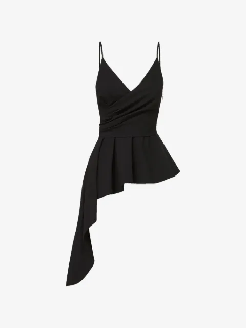 Veronica Beard Solange asymmetric peplum blouse