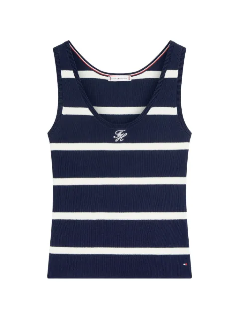 Tommy Hilfiger top a rayas con cuello redondo