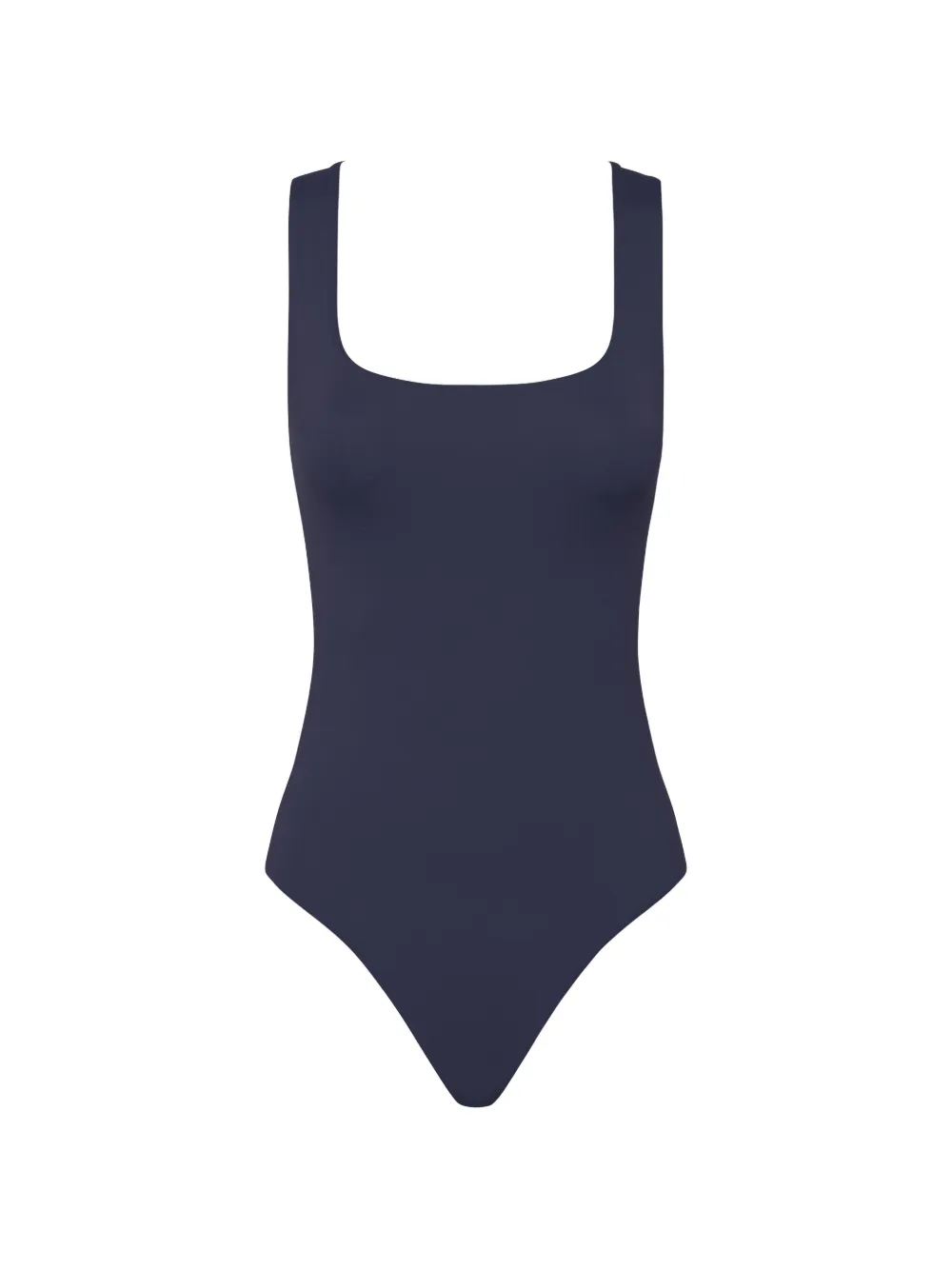 BONDI BORN Fernanda square-neck swimsuit - Blu