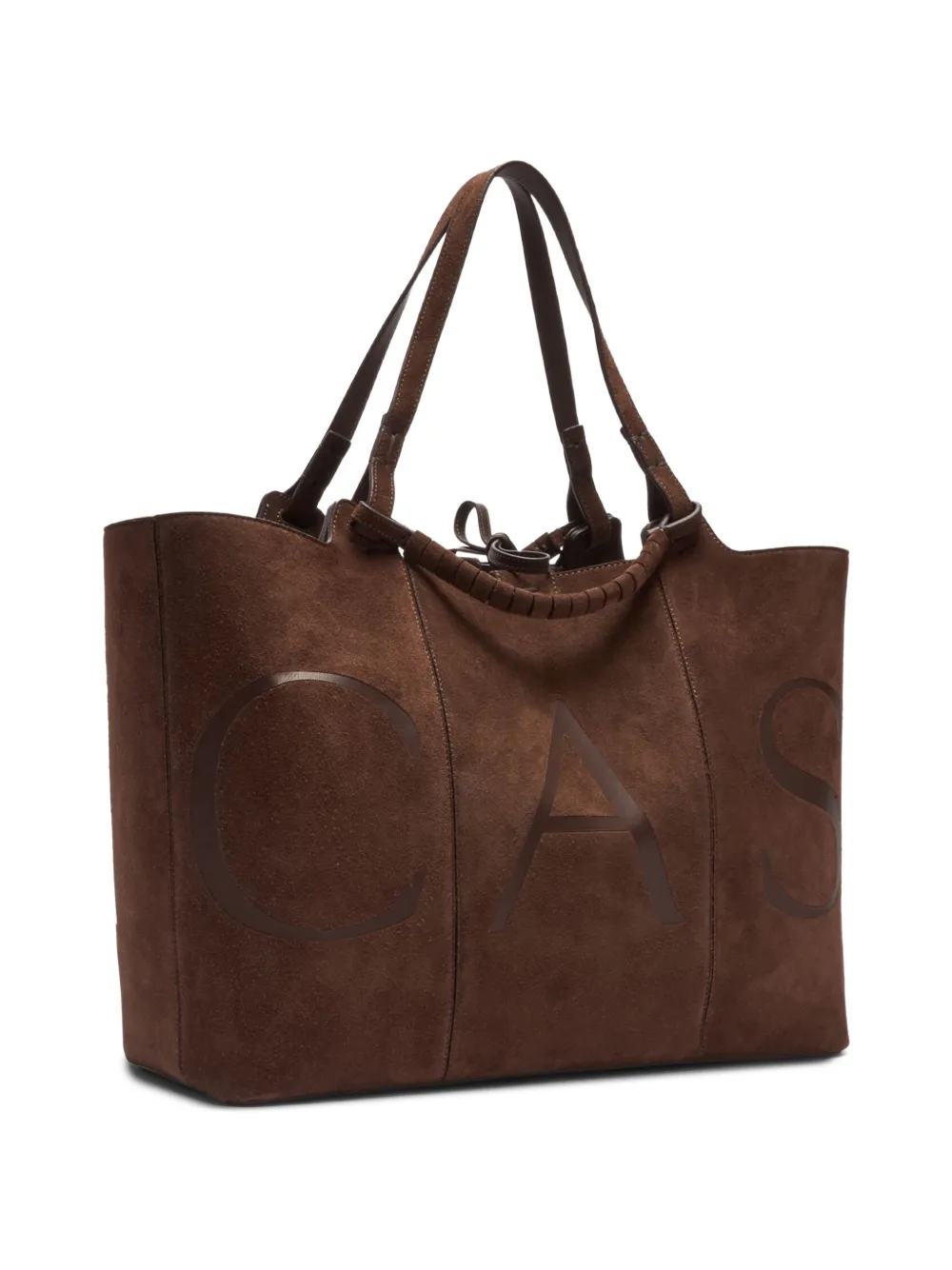 Casadei Galleria Valor suède shopper Bruin