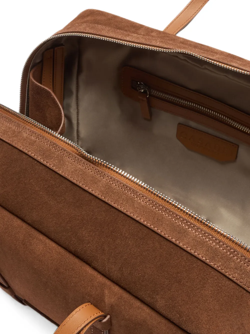 Casadei Bigli fluwelen shopper Bruin