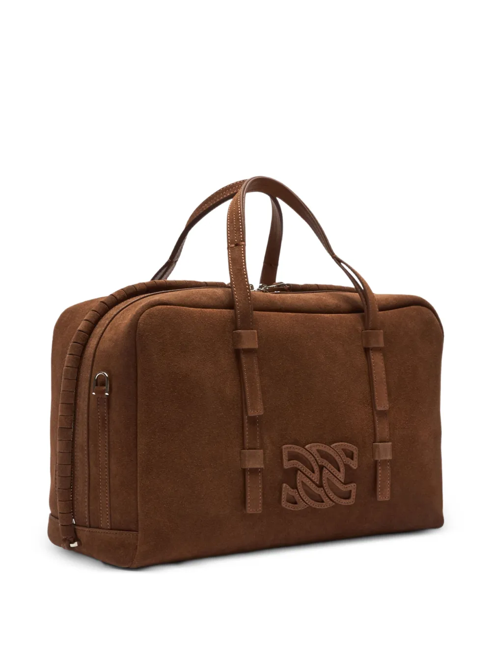 Casadei Bigli fluwelen shopper Bruin