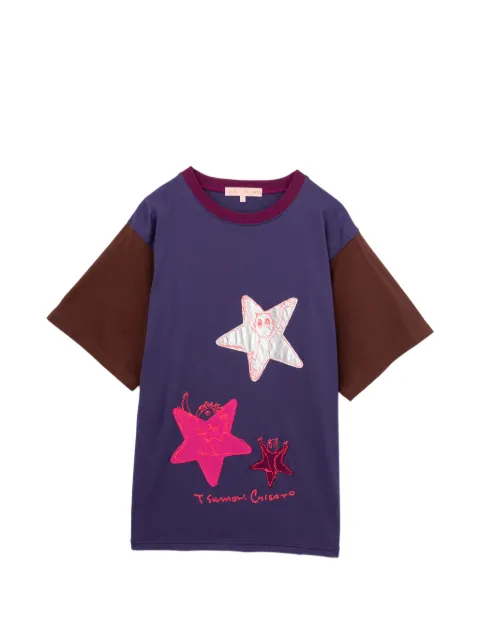 Tsumori Chisato star-patchwork T-shirt