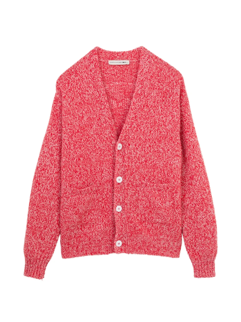 Joshua Sanders cardigan en maille chinée à motif smiley - Rouge Joshua Sanders cardigan en maille chinée à motif smiley - Rouge