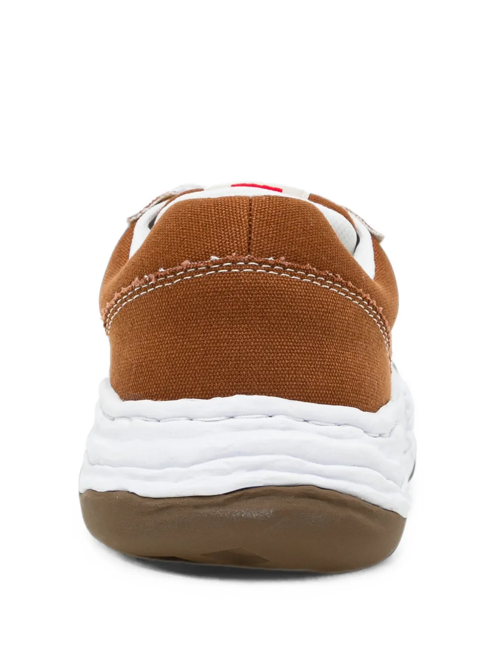 Maison MIHARA YASUHIRO Canvas sneakers met vlakken Bruin
