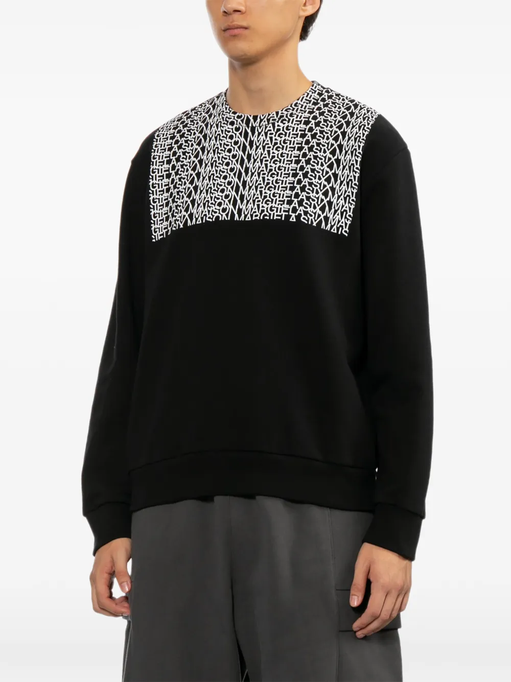 MM6 Maison Margiela Sweater met logoprint Zwart