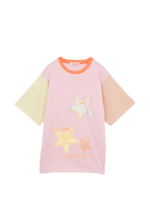 Tsumori Chisato playera con diseño patchwork