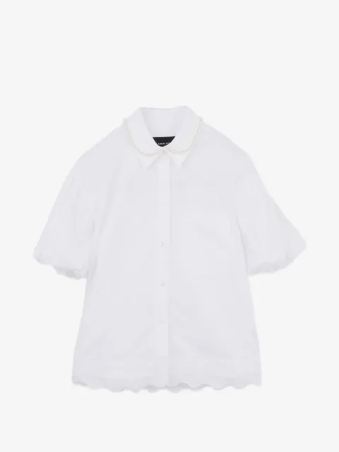 Simone Rocha puff-sleeve broderie-anglaise shirt