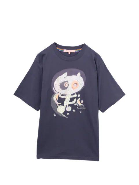 Tsumori Chisato playera con glitter estampado