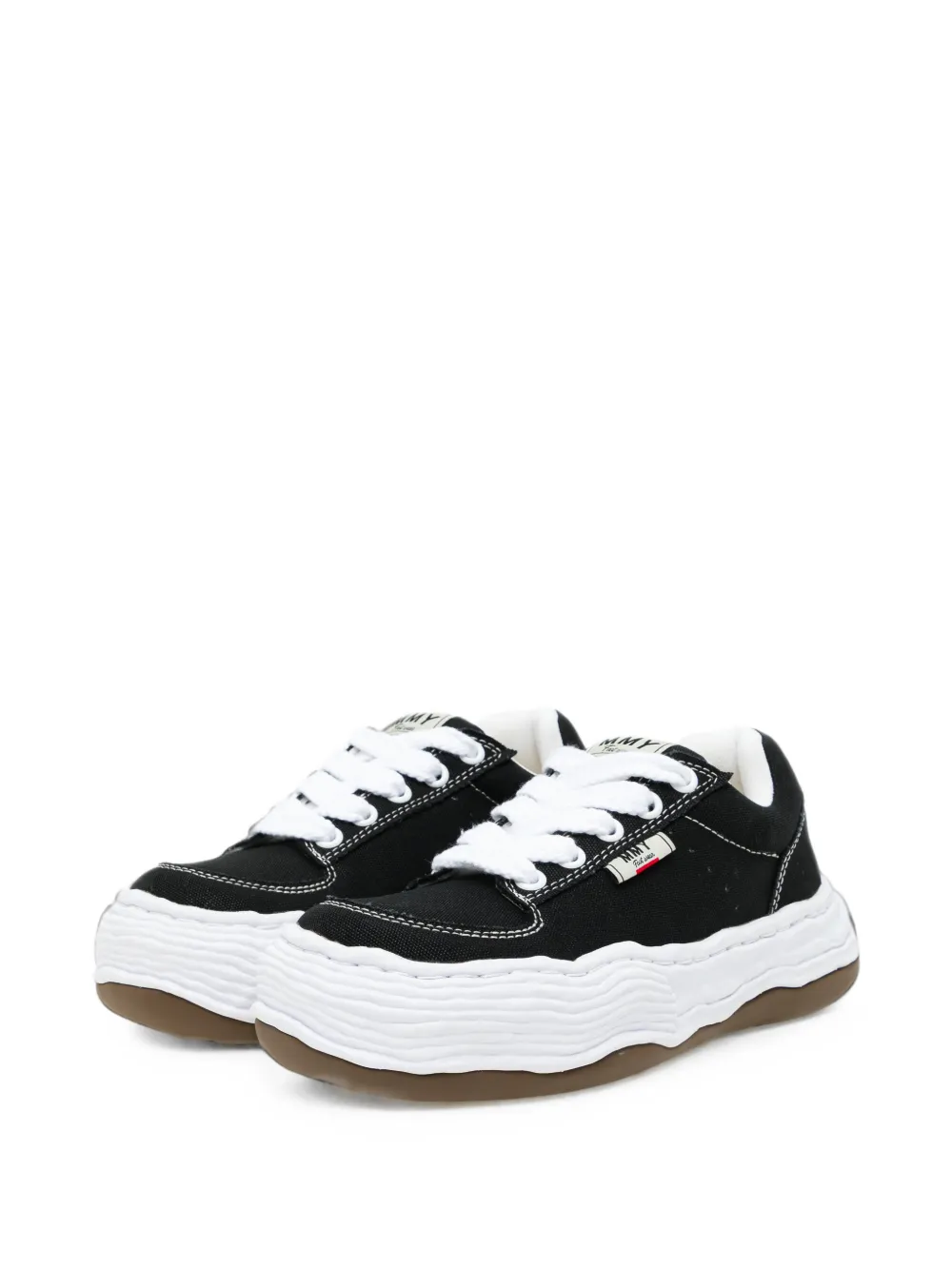 Maison MIHARA YASUHIRO distressed-effect chunky sneakers Zwart