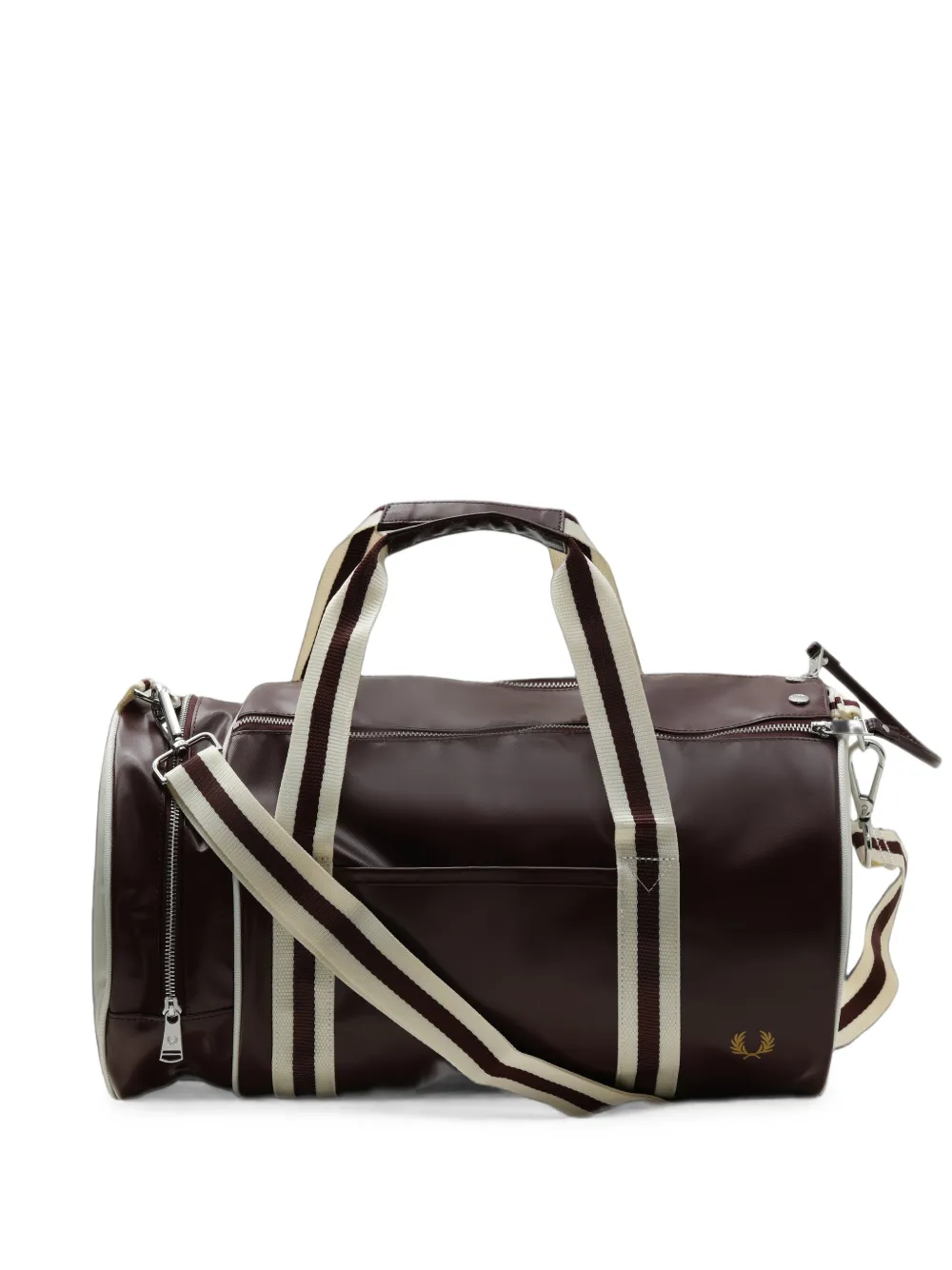 Fred Perry logo-print barrel bag - Rosso