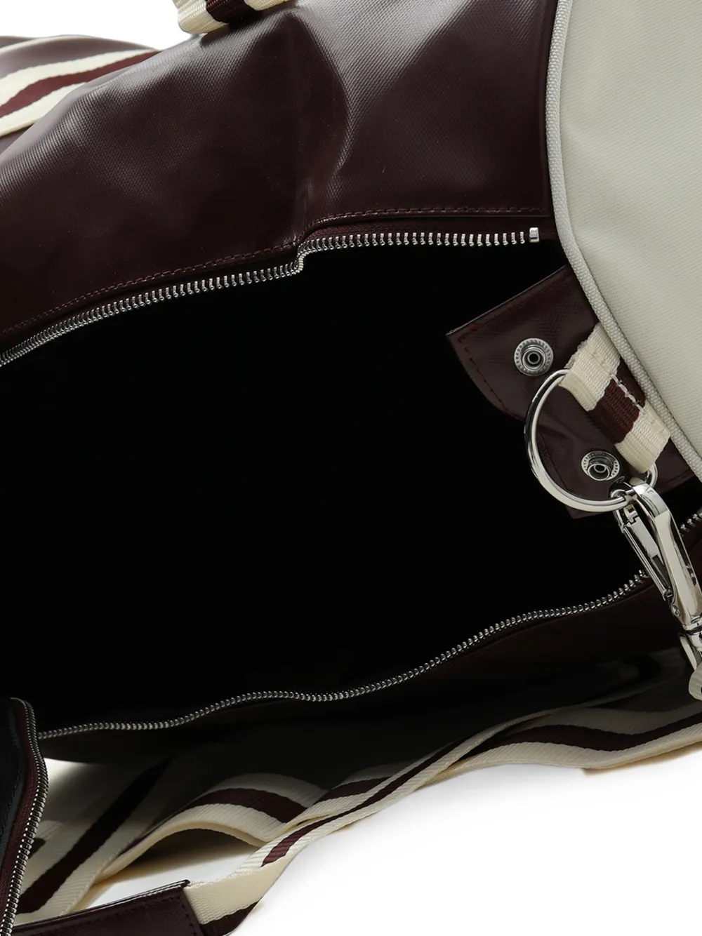 Fred Perry logo-print barrel bag Rood