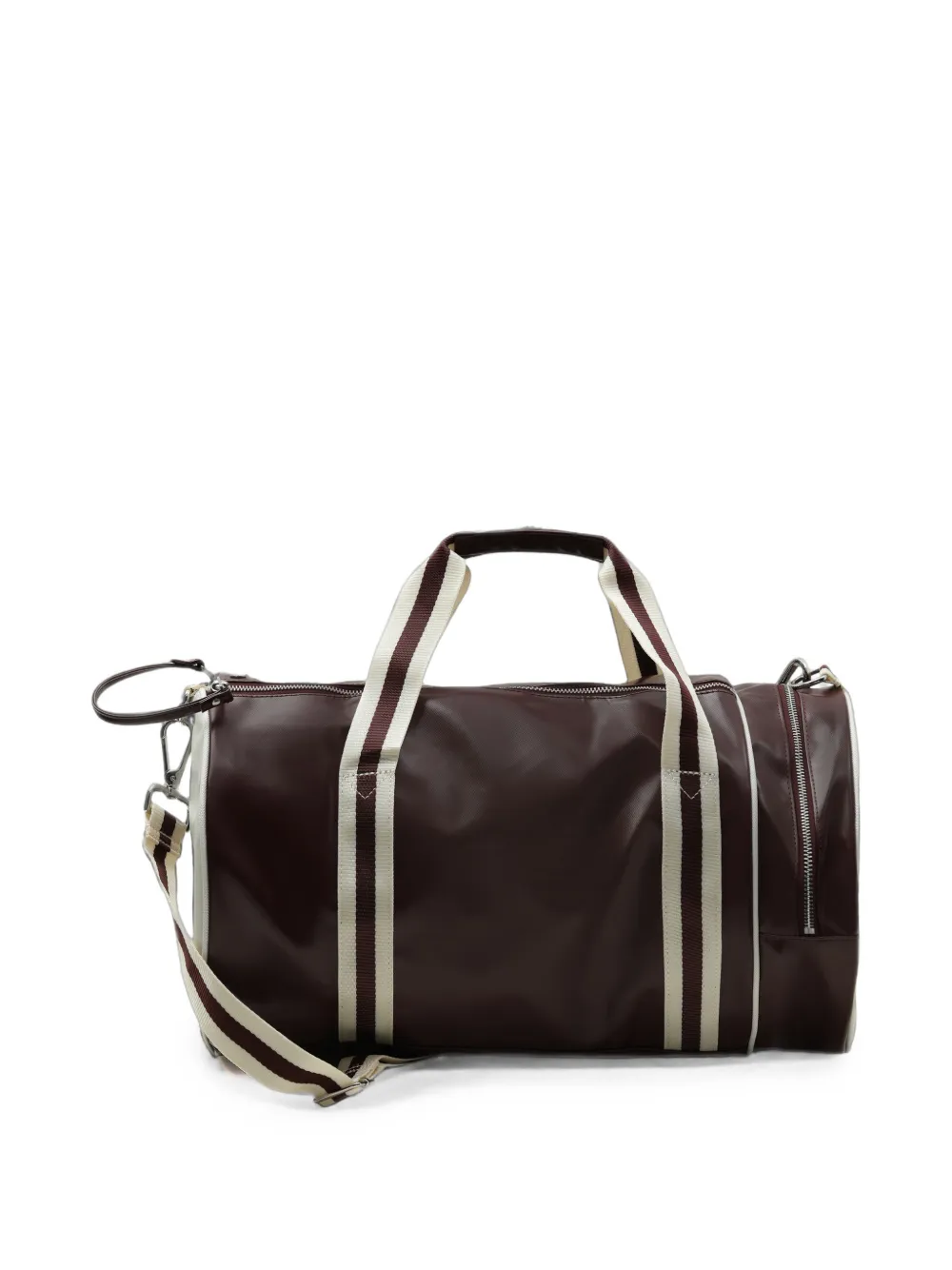 Fred Perry logo-print barrel bag Rood