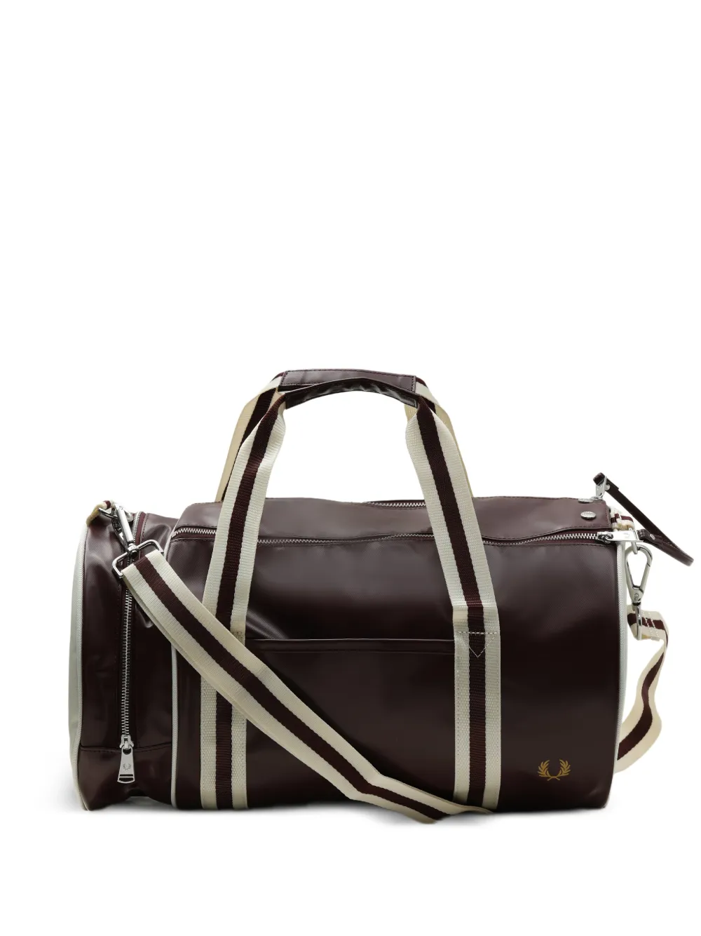 Fred Perry logo-print barrel bag - Rosso