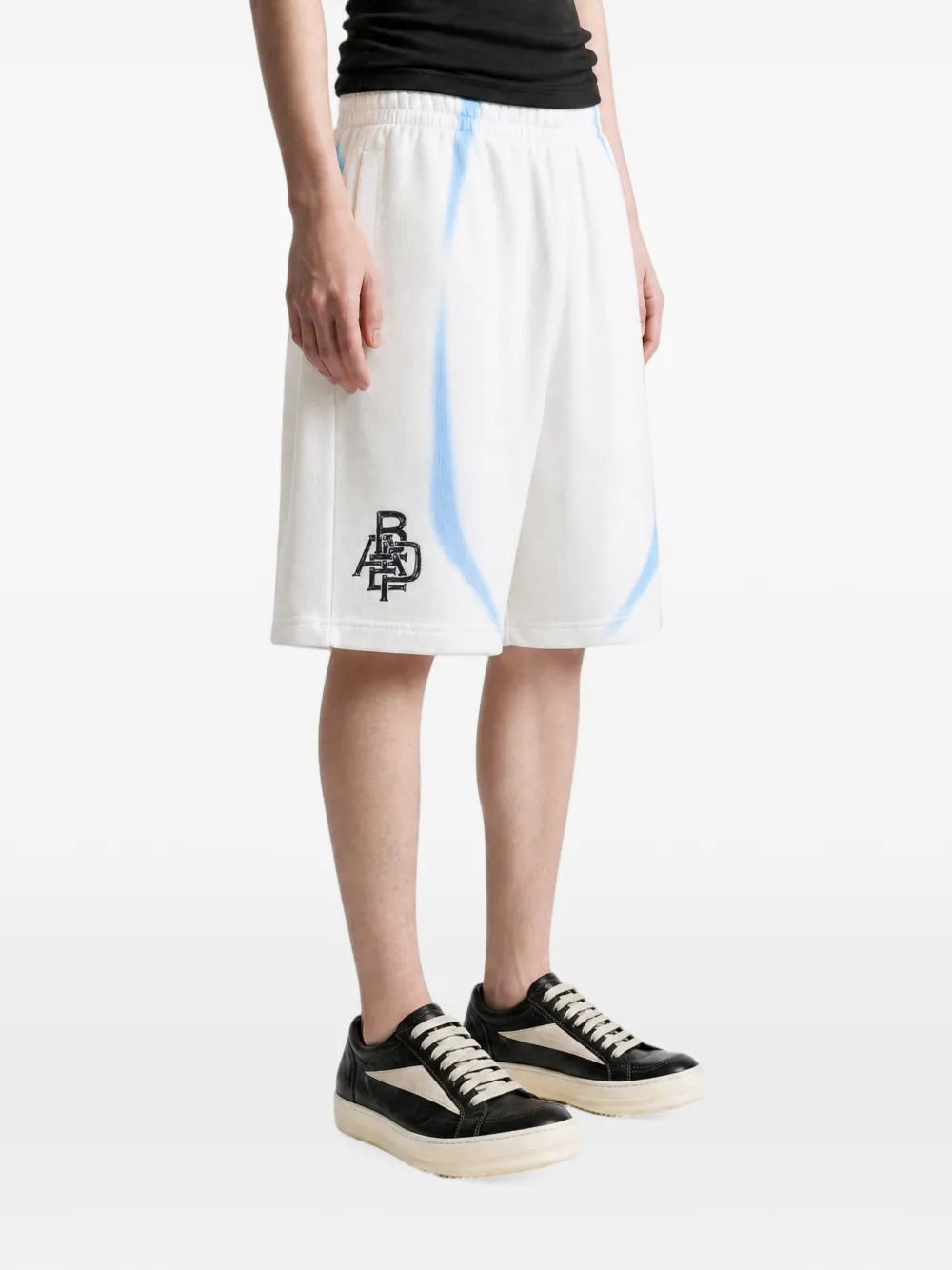A BATHING APE Shorts met logoprint Beige