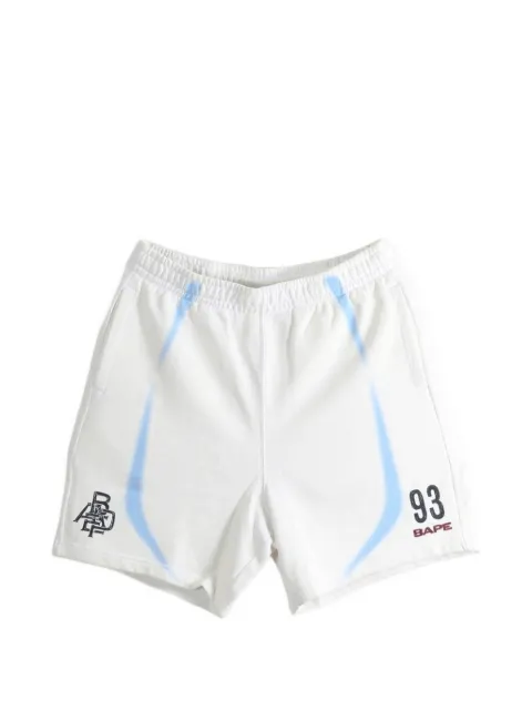 A BATHING APE® logo-print jersey shorts