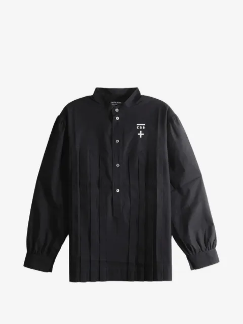 Enfants Riches Déprimés pleated logo-print shirt