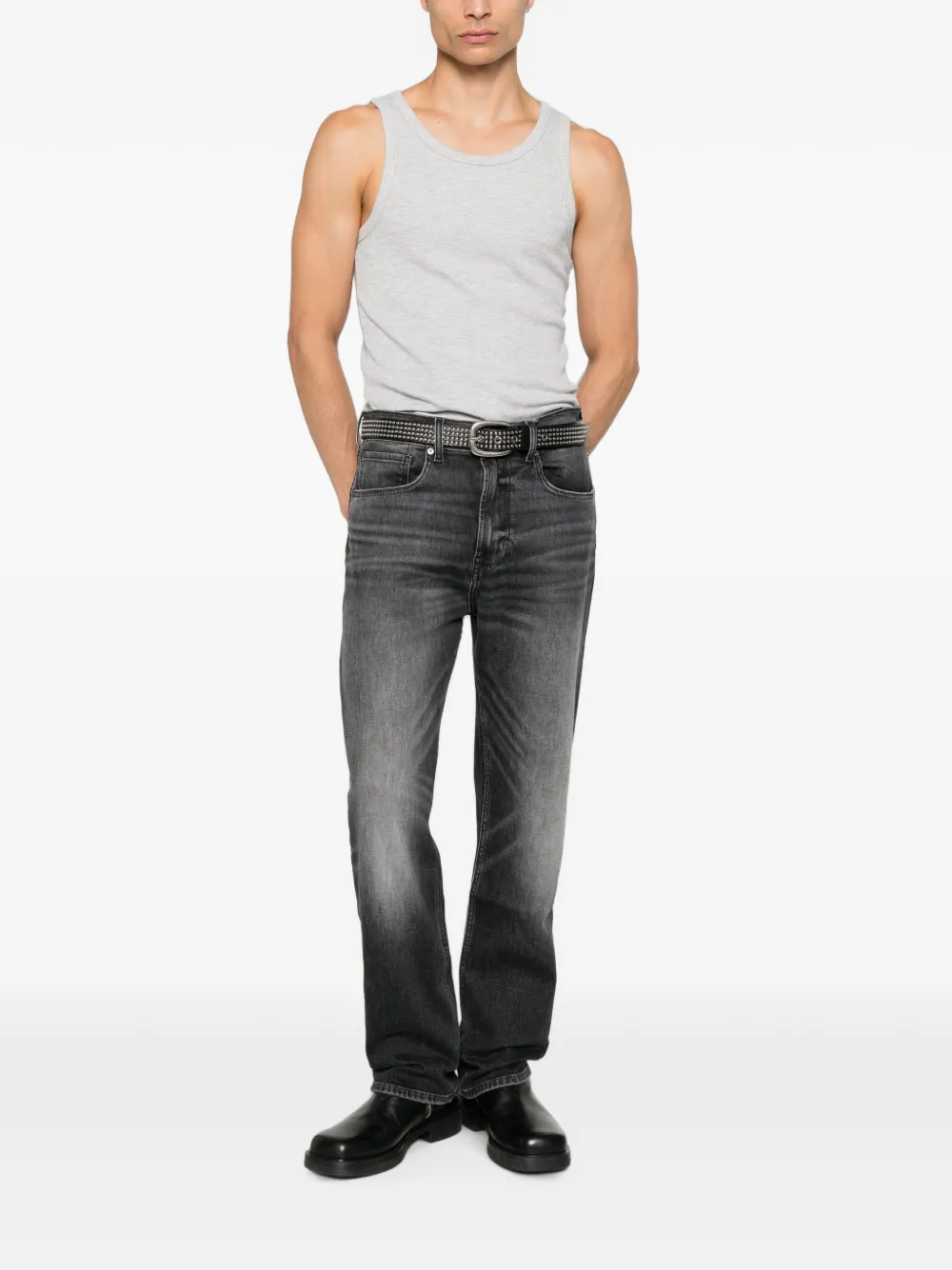 7 For All Mankind Jeans met vervaagd effect Zwart