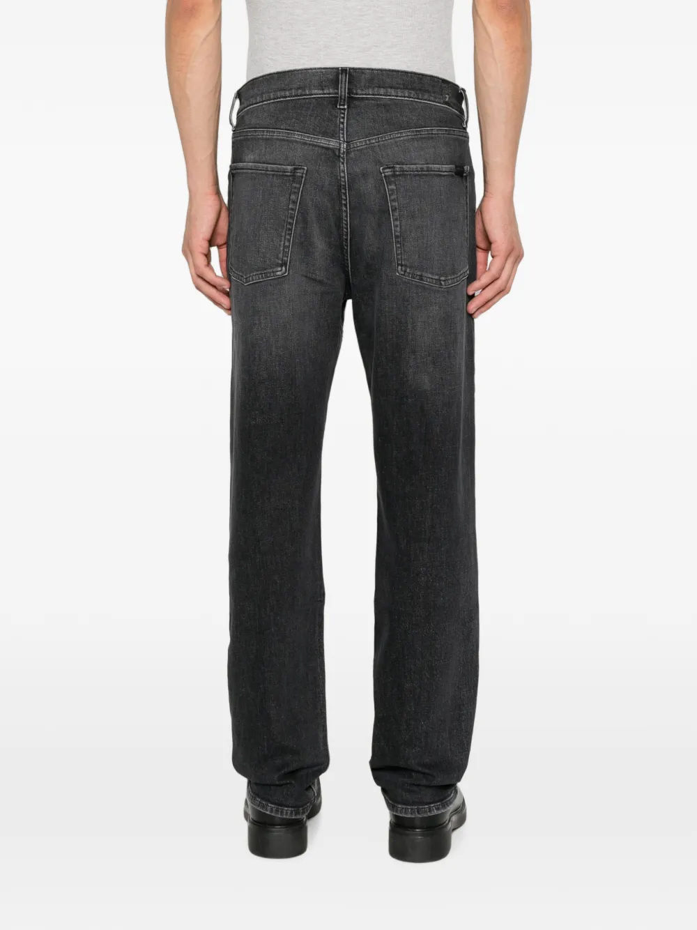 7 For All Mankind Jeans met vervaagd effect Zwart