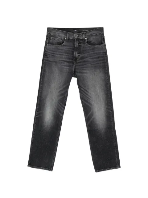 7 For All Mankind faded-effect jeans