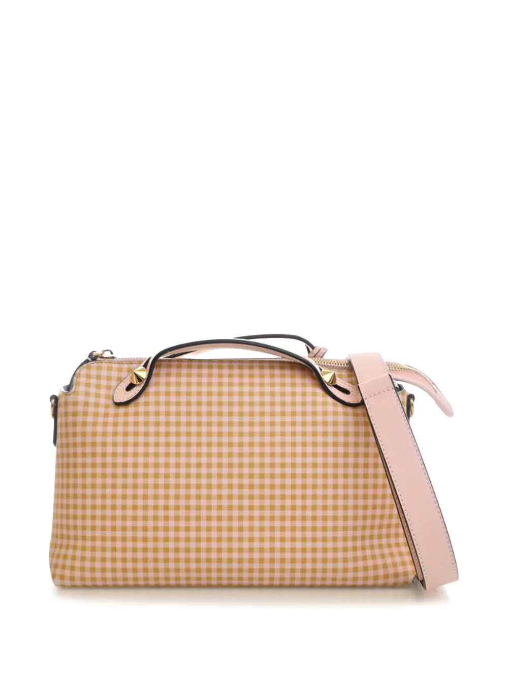 Fendi Pre-Owned 2010-2026 Medium Printed Leather Gingham By The Way satchel - Rosa