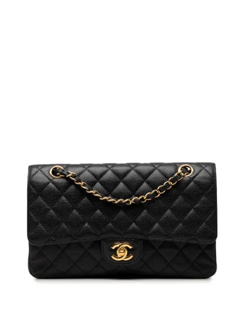 CHANEL Pre-Owned bolsa de hombro Classic Double Flap mediana en piel caviar 2009-2010