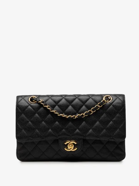 CHANEL Pre-Owned 2009-2010 Medium Classic Caviar Double Flap shoulder bag
