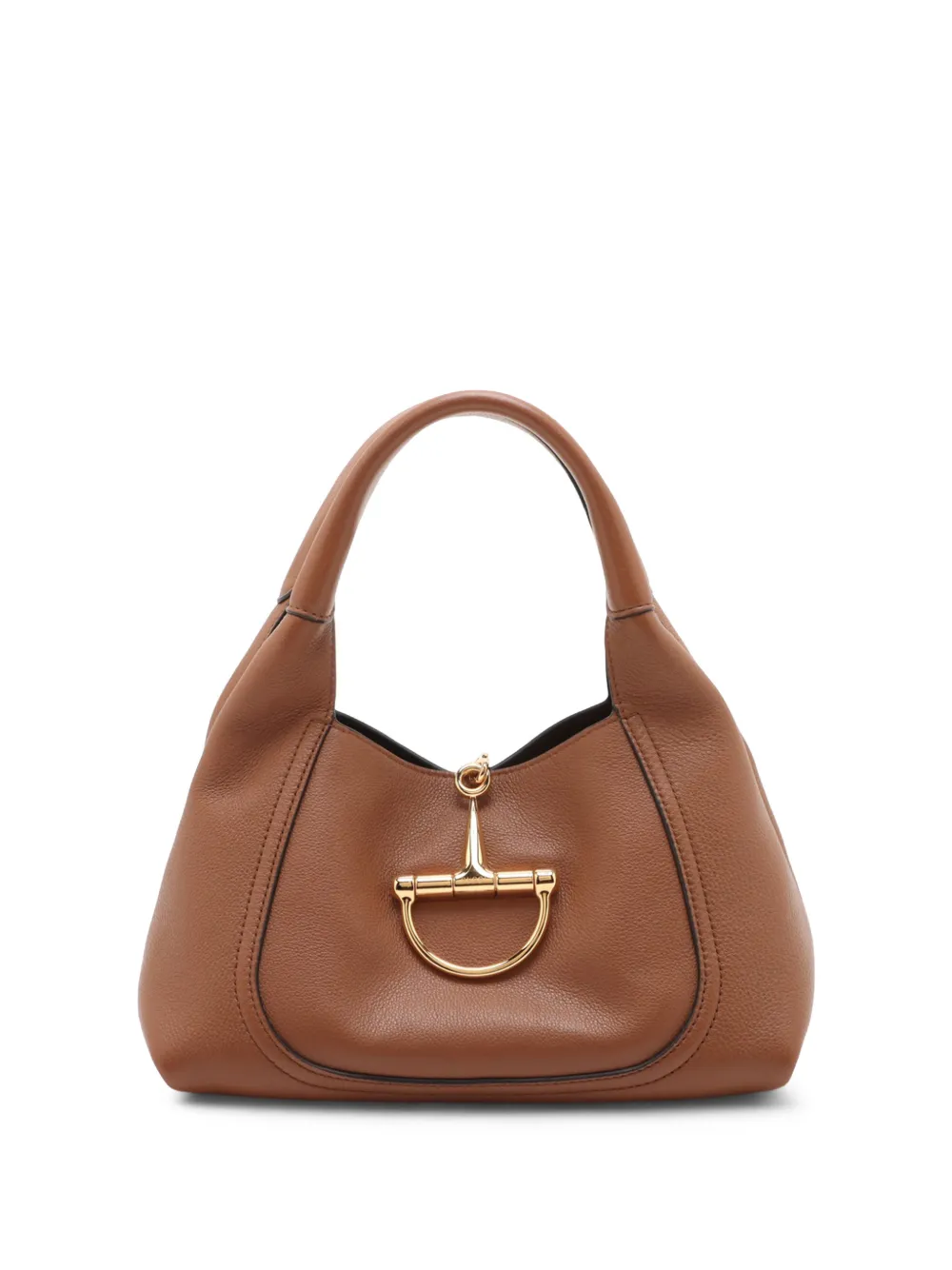 Gucci Pre-Owned 2016-2026 Maxi Grained Calfskin Softbit hobo bag - Marrone