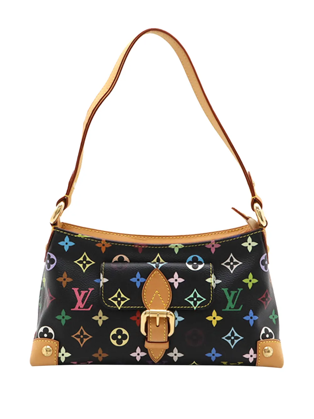Pre-owned Louis Vuitton 2006 Monogram Multicolore Eliza Shoulder Bag In Black
