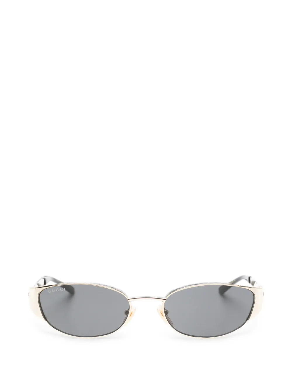 Gucci Eyewear Interlocking G oval-frame sunglasses - Gold