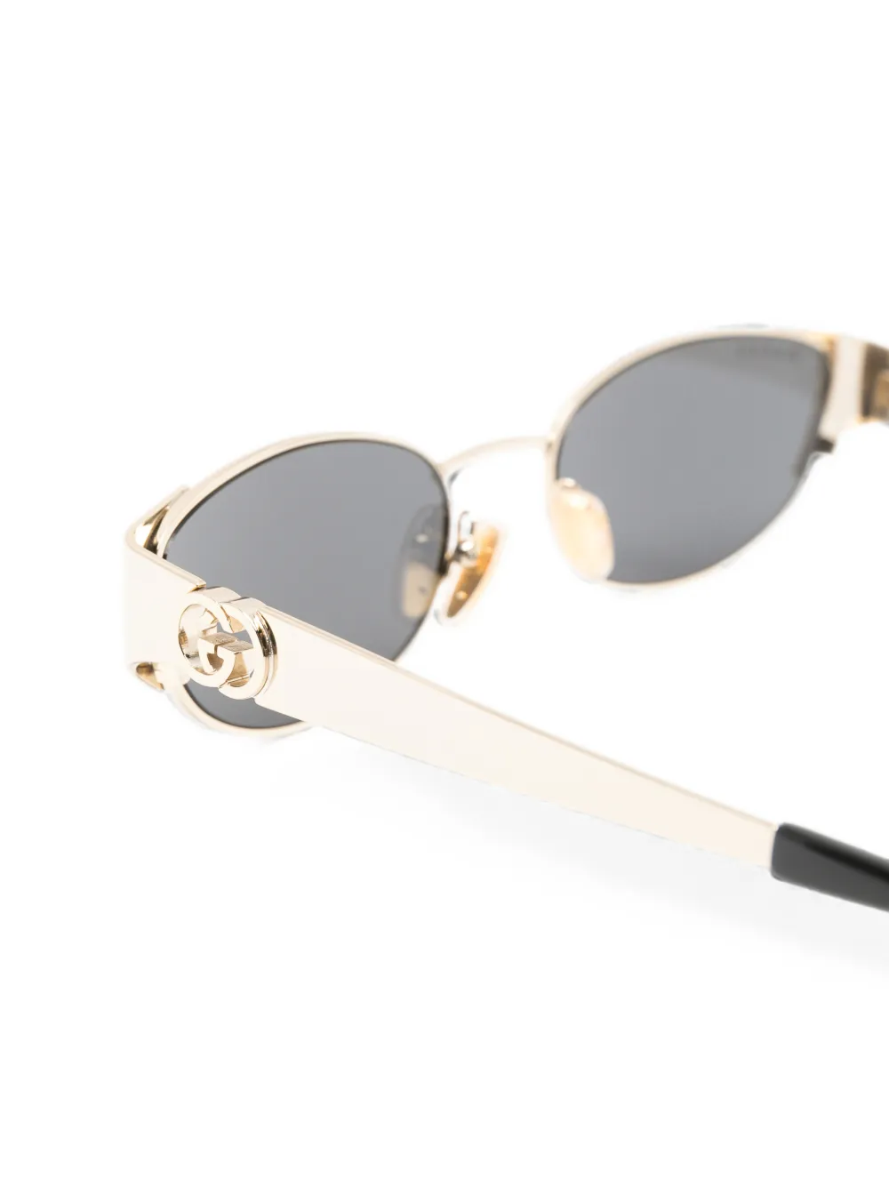 Gucci Eyewear GG zonnebril met ovaal montuur Goud