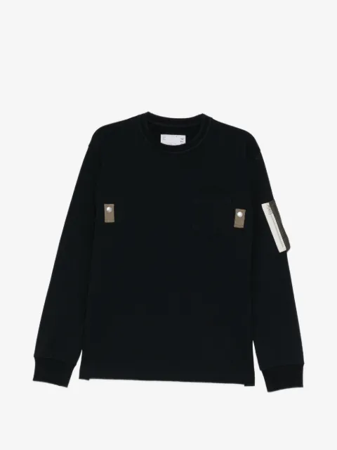 sacai utility-pocket long-sleeve T-shirt
