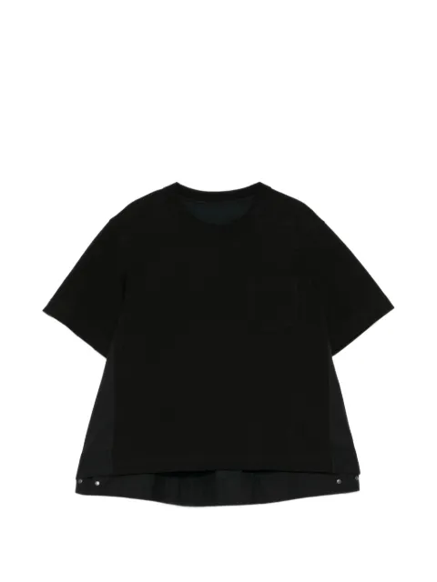 sacai playera con bolsillo de parche
