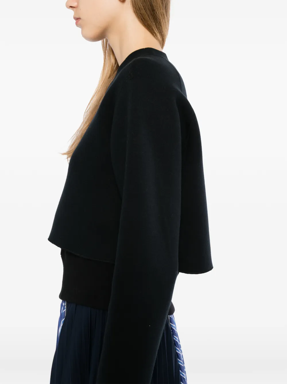 sacai Gelaagde trui met ronde hals Blauw