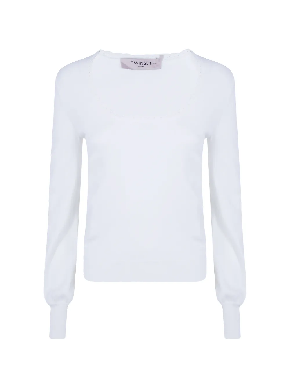 TWINSET scoop-neck sweater - Bianco