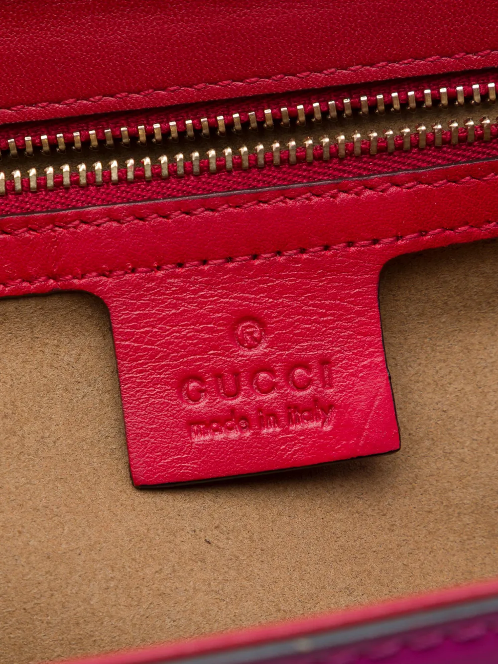 Gucci Pre-Owned 2016-2026 ミディアム バイカラー レザー パドロック