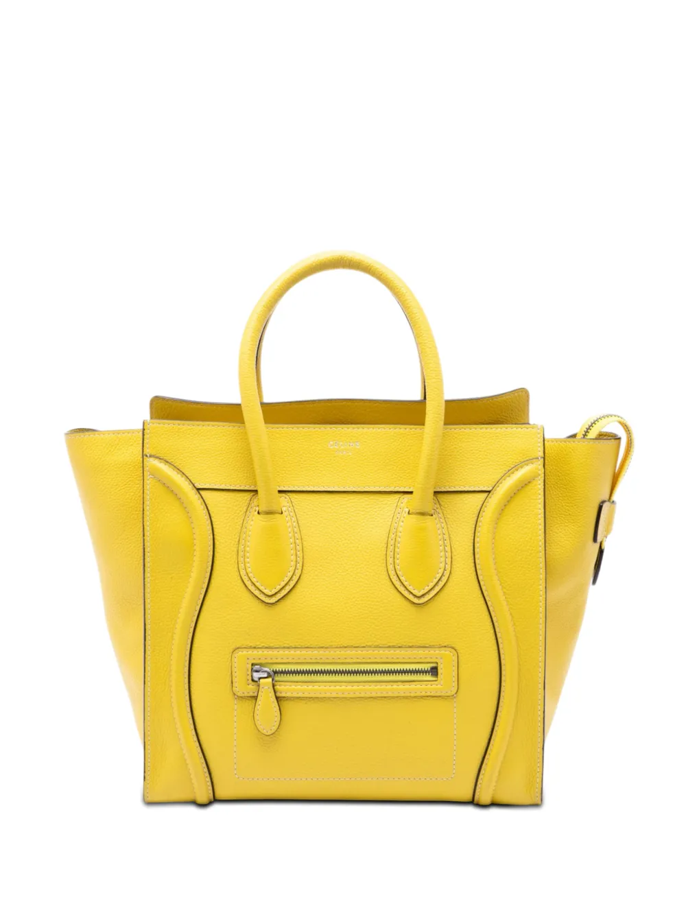 Celine Pre-Owned 2012-2013 Mini Grained Calfskin Luggage tote bag - Giallo