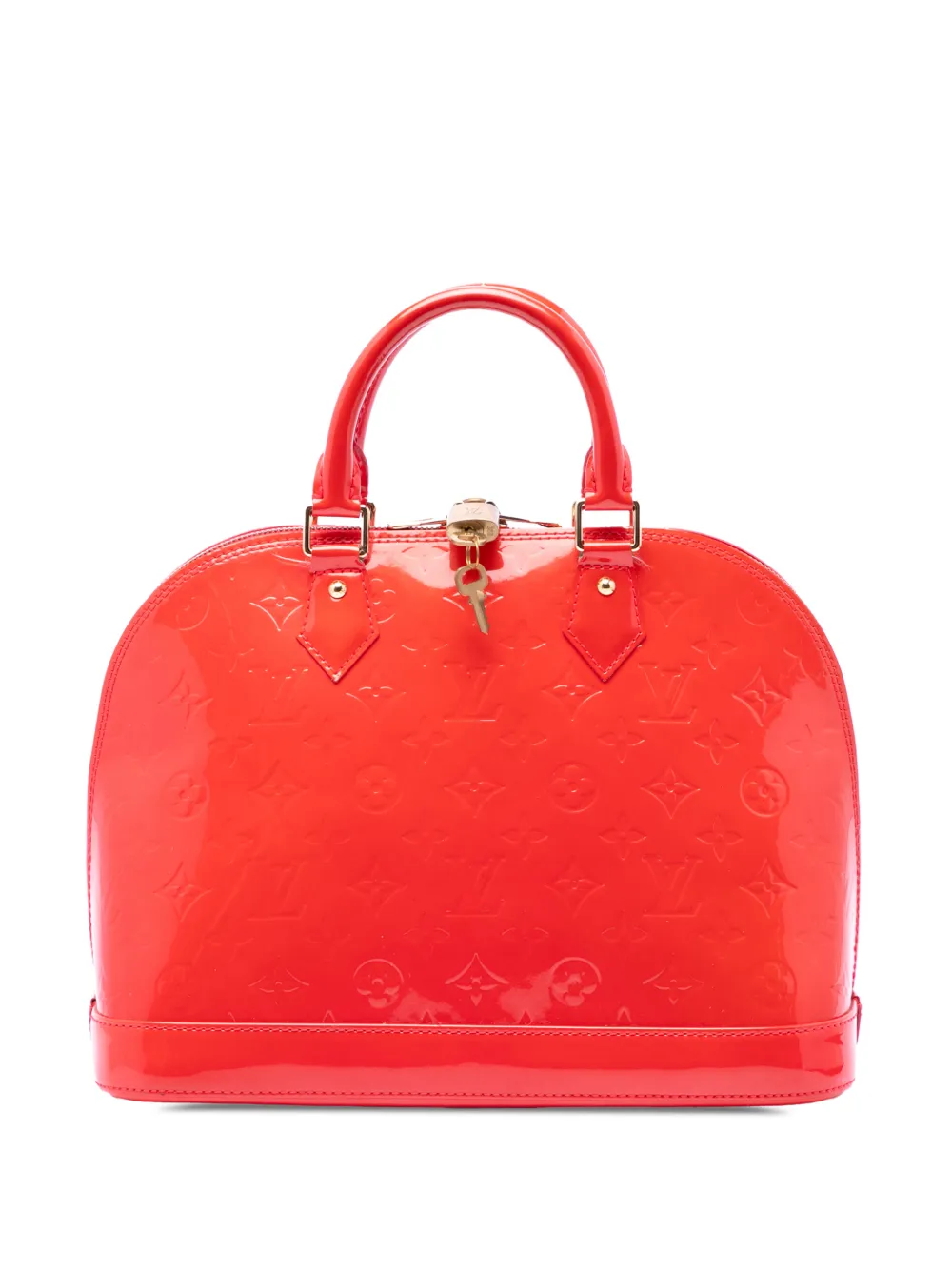 Louis Vuitton Pre-Owned 2012 Monogram Vernis Alma PM handbag - Rosso