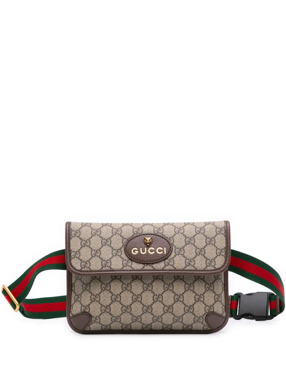 Gucci Pre-Owned 2016-2026 GG Supreme Web Neo Vintage belt bag - Toni neutri
