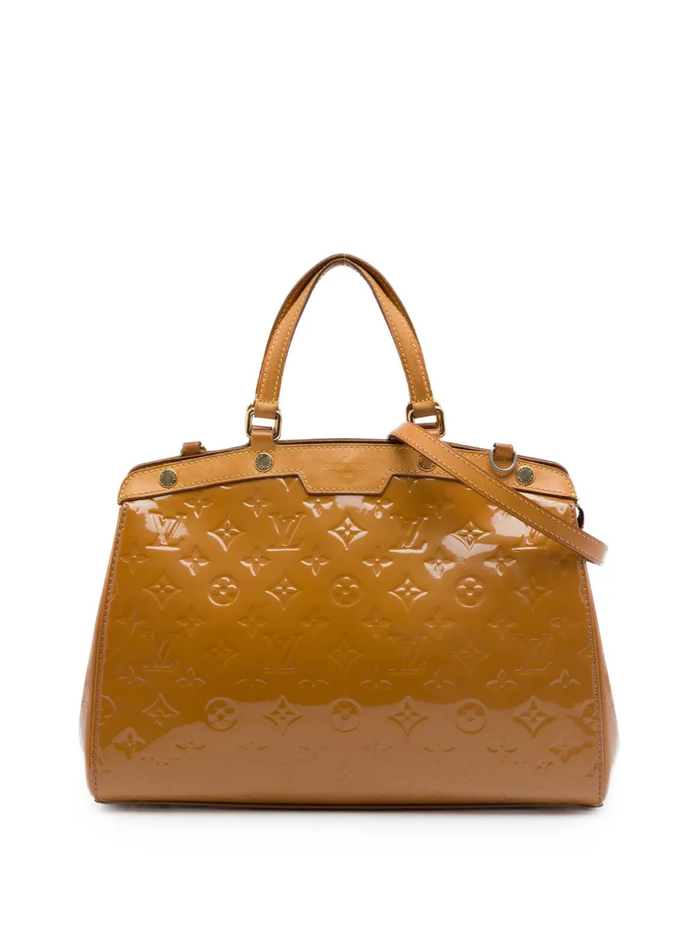 Louis Vuitton Pre-Owned 2013 Monogram Vernis Brea MM satchel - Giallo