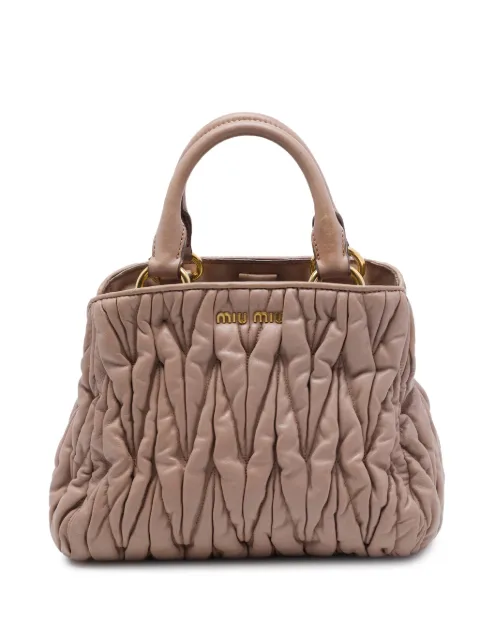 Miu Miu Pre-Owned 2010-2026 Matelasse Nappa satchel