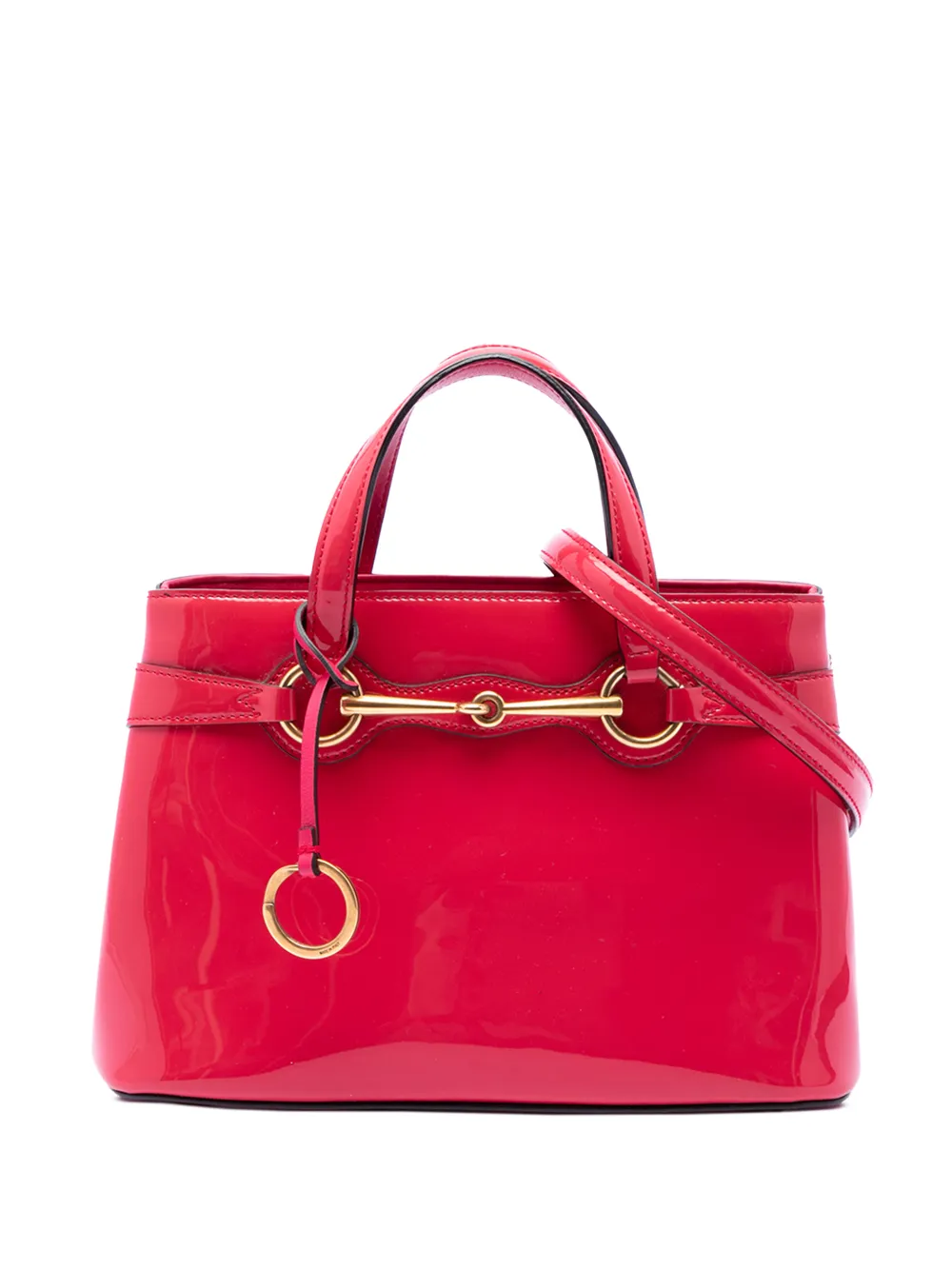 Gucci Pre-Owned 2016-2026 Patent Bright Bit satchel - Rosa