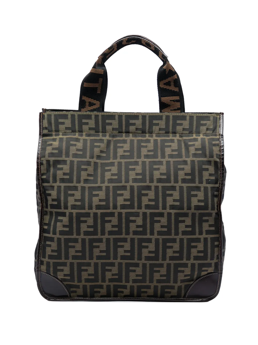 Fendi Pre-Owned 2000-2010 Zucca Canvas Shopping tote bag - Marrone