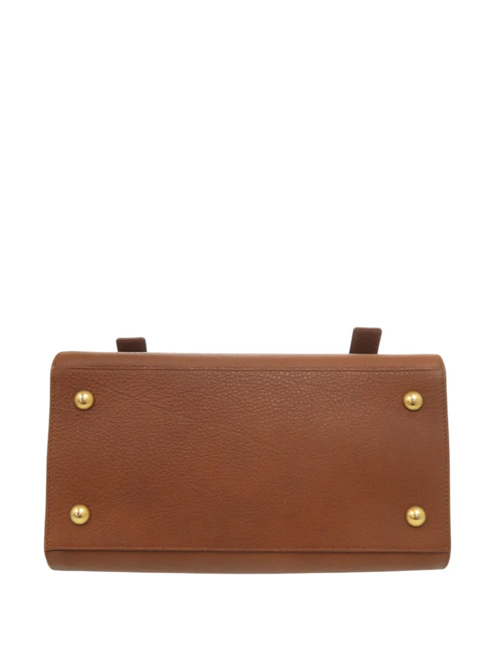 Pre-owned Saint Laurent 2013-2026 Small Leather Muse Two Satchel In Brown