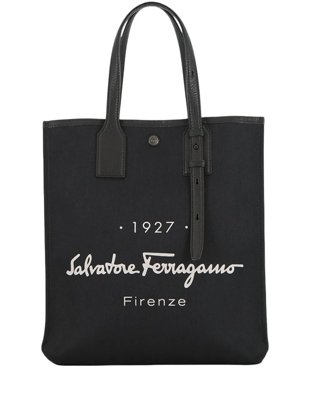 Ferragamo Pre-Owned 2020-2021 Canvas 1927 Signature tote bag - Nero