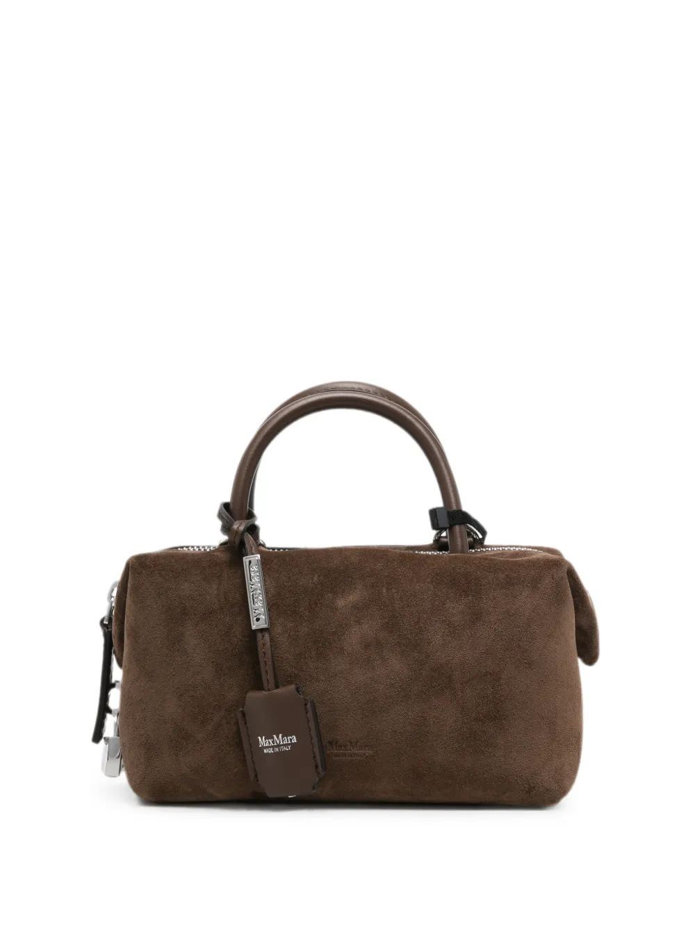 Max Mara Holdallssuede leather mini bag - Brown