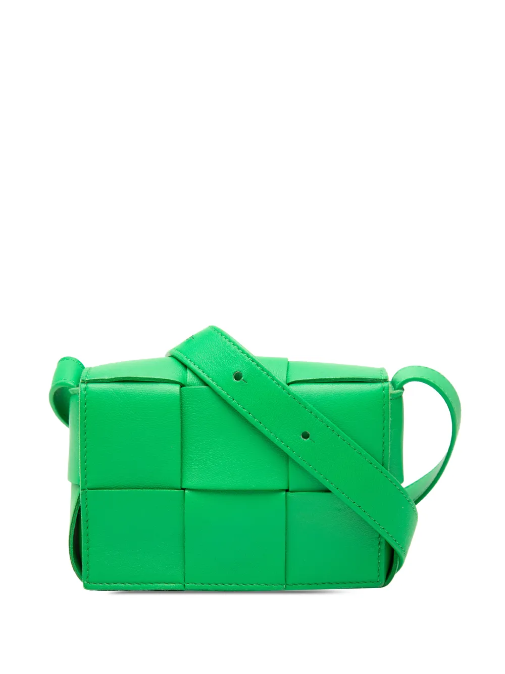 Bottega Veneta Pre-Owned 2012-2026 Candy Nappa Intrecciato Cassette crossbody bag - Verde