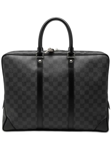 Louis Vuitton Pre-Owned 2012 Damier Graphite Porte Documents Voyage PM business bag