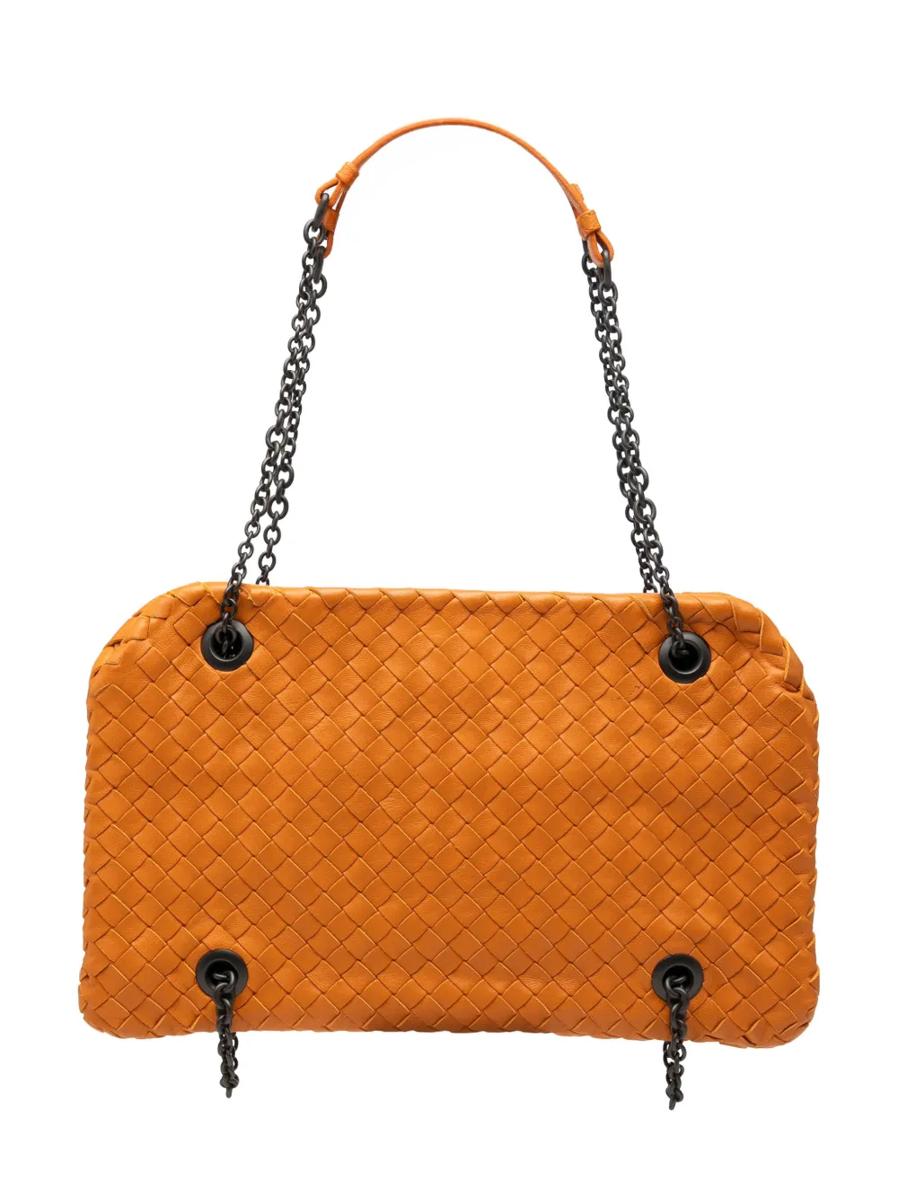 Bottega Veneta Pre-Owned 2012-2026 Nappa Intrecciato Duo shoulder bag - Arancione